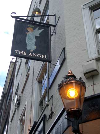 The Angel pub sign
