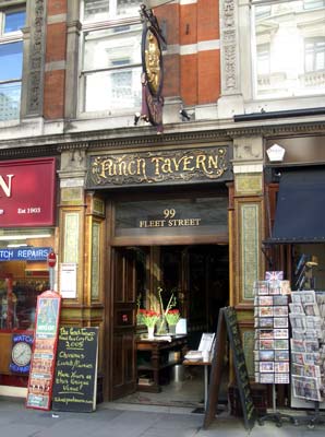 The Punch Tavern Pub, City of London