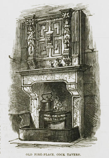 Original Cock Tavern Fire Place